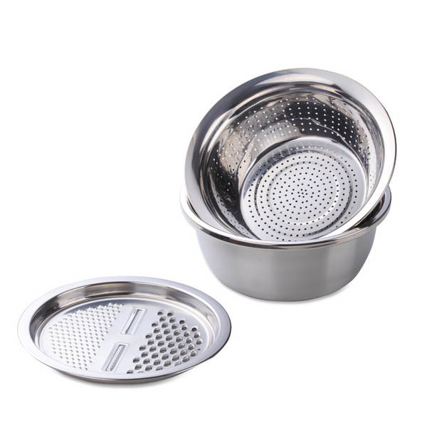 Upgraded Thickened Cut vegetables, drain water, sieve rice, multifunctional three piece set